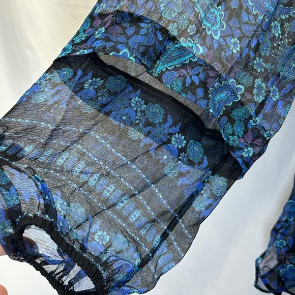 Kobi Halperin Jasper Paisley Print Ruffle Long Sleeve Blouse Top Size S New $298 - Picture 5 of 9